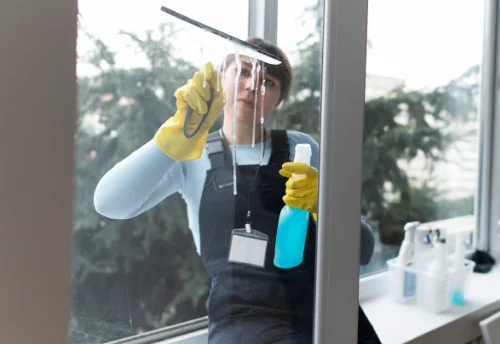 Nettoyage de vitres intérieures et extérieures à la Ferrière-Bochard